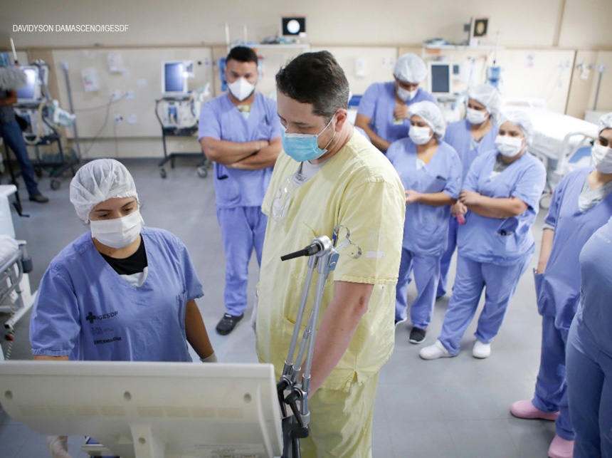 Hospital de Base treina profissionais para atuar em UTI de Covid-19