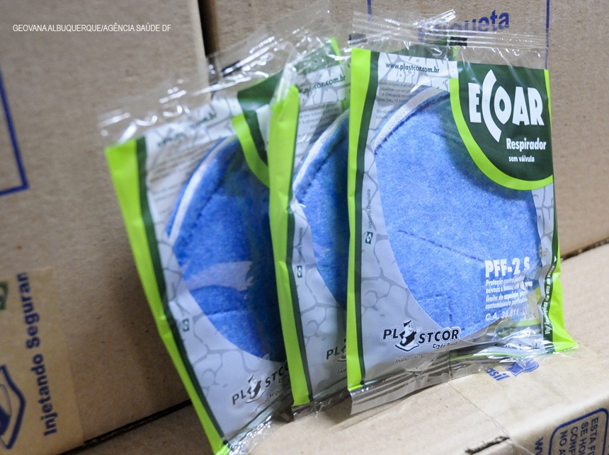 Secretaria de Saúde recebe 100 mil máscaras N95 doadas pela Fundação Itaú