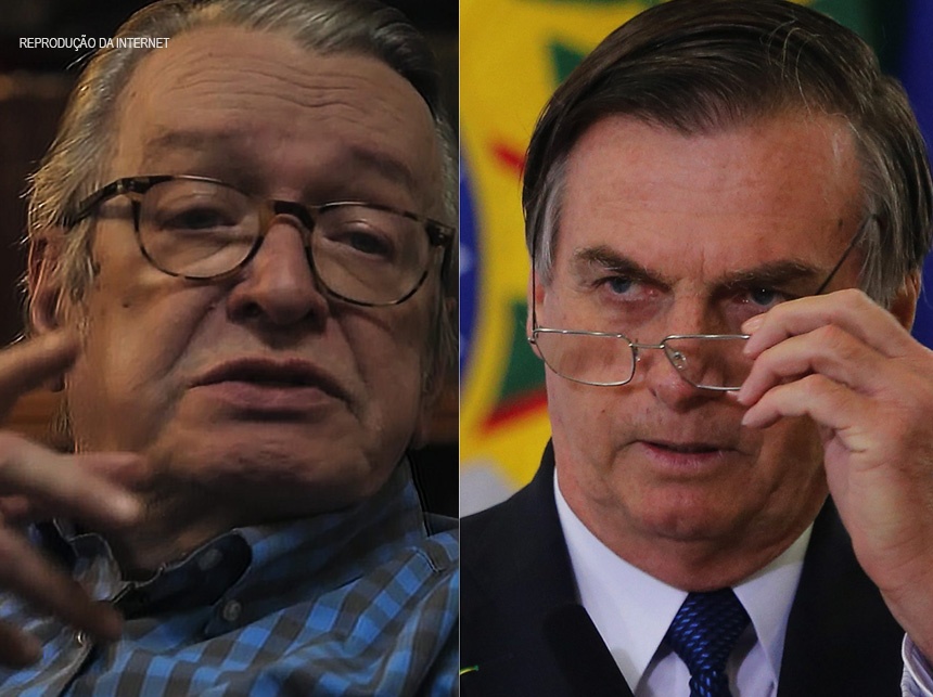 Olavo de Carvalho ameaça derrubar Bolsonaro, enquadra militares e chama olavistas de assassinos