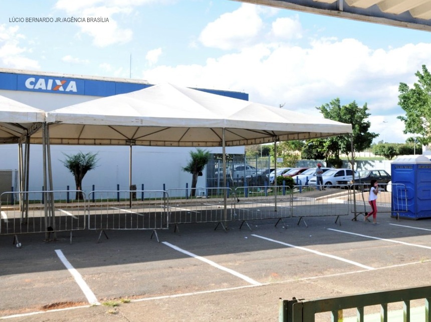 GDF monta estrutura para beneficiários do auxílio emergencial em Planaltina