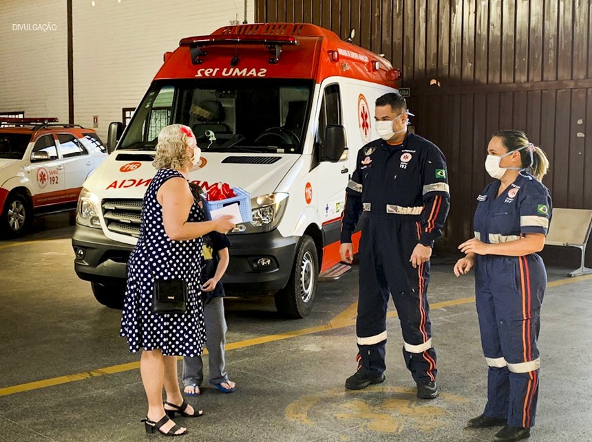 Servidores do Samu recebem mensagens de apoio