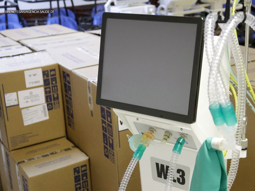 Saúde recebe 50 respiradores do Governo Federal para pacientes com Covid-19