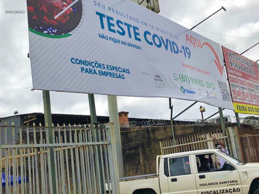 Vigilância Sanitária autua empresa que realizava, sem licença, testes para Covid-19