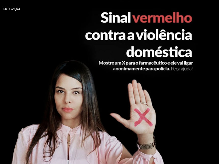 Violência contra a Mulher: GDF abraça campanha nacional Sinal Vermelho