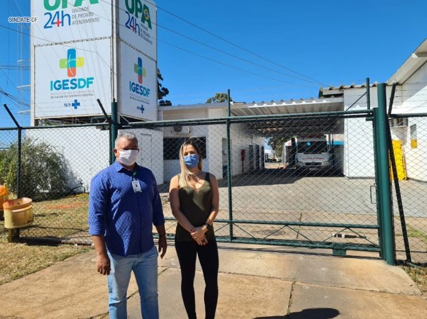 Sindate visita UPA do Recanto das Emas, após receber denúncias