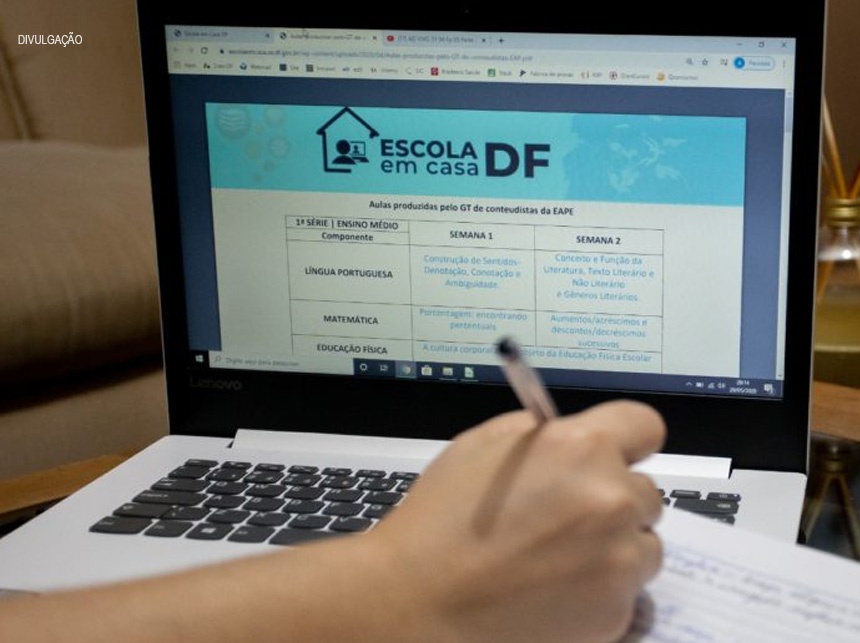 DF retoma ano letivo, na segunda (13), com aulas remotas