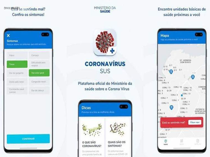 Aplicativo Coronavírus-SUS vai alertar contatos próximos de pacientes com Covid-19