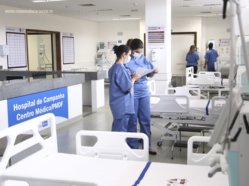 Hospital de Campanha da PM recebe os primeiros pacientes