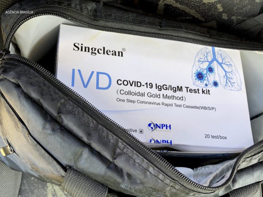 Vigilância Sanitária detecta fraudes e apreende testes de Covid-19