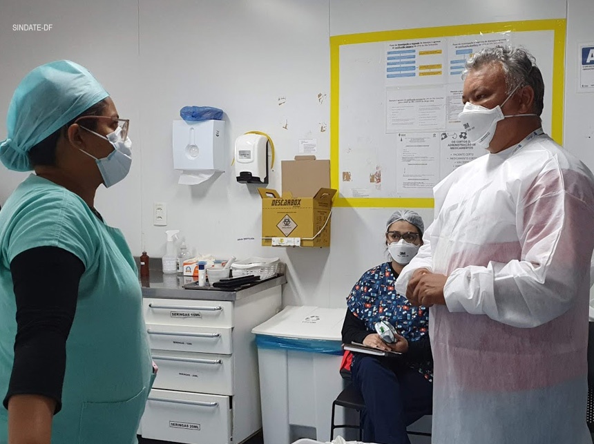 Ação Conjunta Covid-19 averigua fluxo de atendimento e condições de trabalho na UPA de São Sebastião