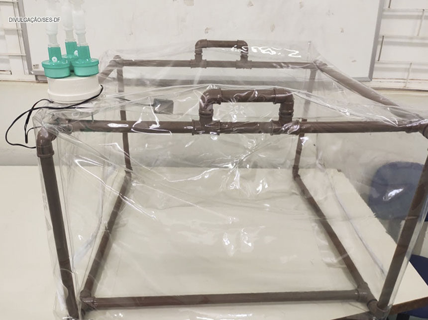 Profissionais do HRG criam cápsula para pacientes com Covid-19 em UTIs