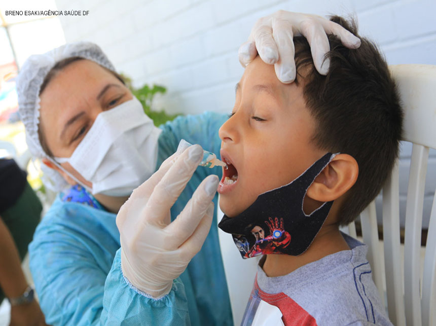 No DF, cerca de 15 mil crianças foram vacinadas contra a poliomielite no Dia D