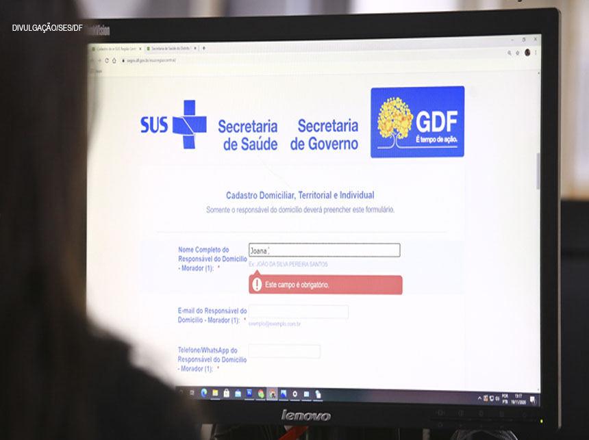 Região Central convida população para fazer cadastro pelo formulário e-SUS