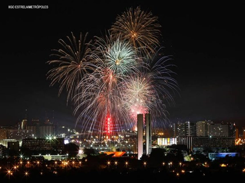 Após suspender festas oficiais, GDF cancela queima de fogos na Esplanada
