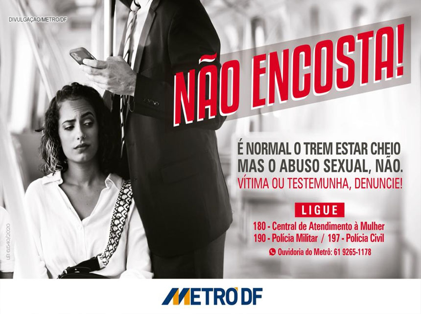 Metrô lança campanha de combate ao abuso sexual