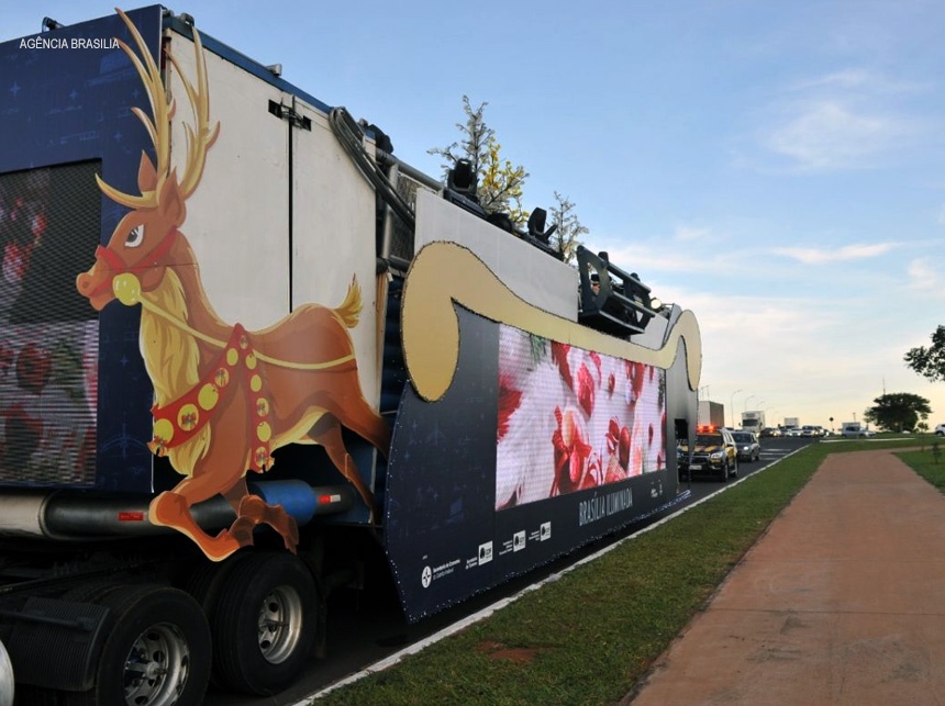 Trenó do Papai Noel vai percorrer várias regiões do Distrito Federal