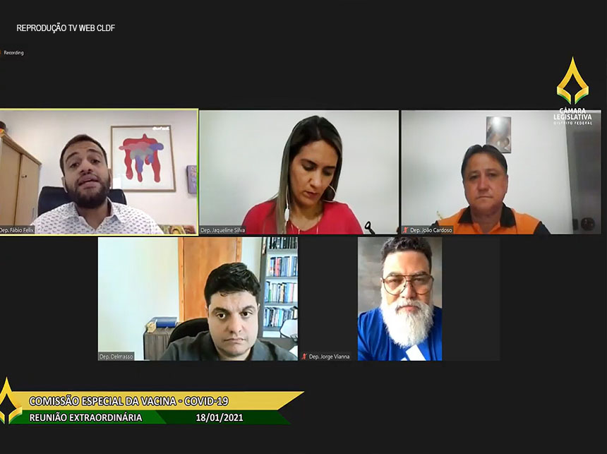 Comissão da Vacina aprova plano de trabalho para acompanhar a vacinação no DF