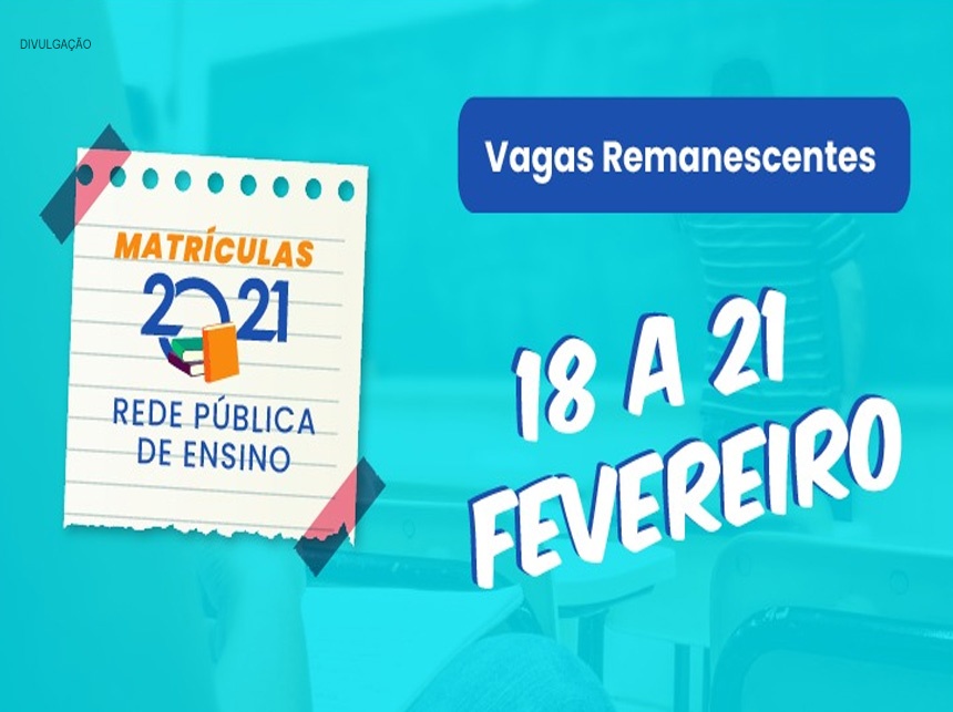 GDF abre inscrições para as vagas escolares remanescentes