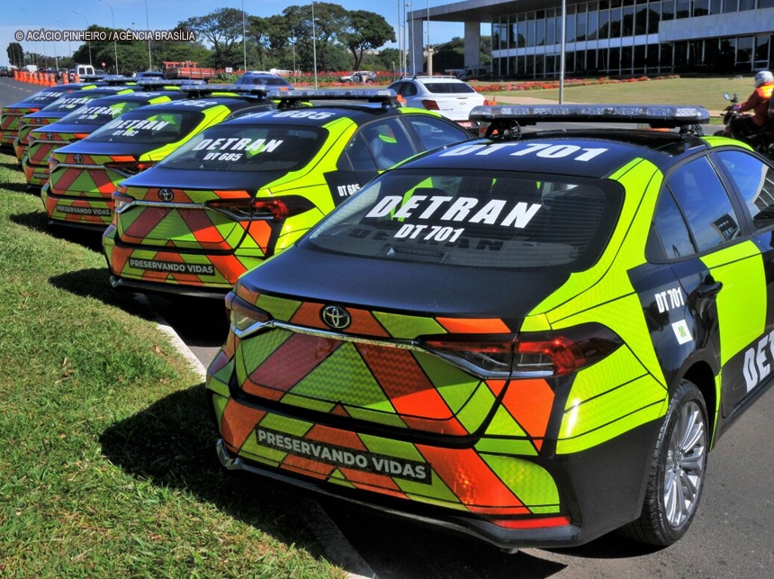 Frota do Detran-DF ganha novo visual