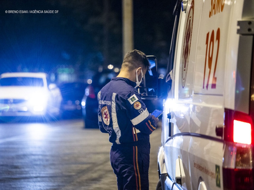 SAMU-DF fez mais de 7,2 mil atendimentos relacionados à covid-19