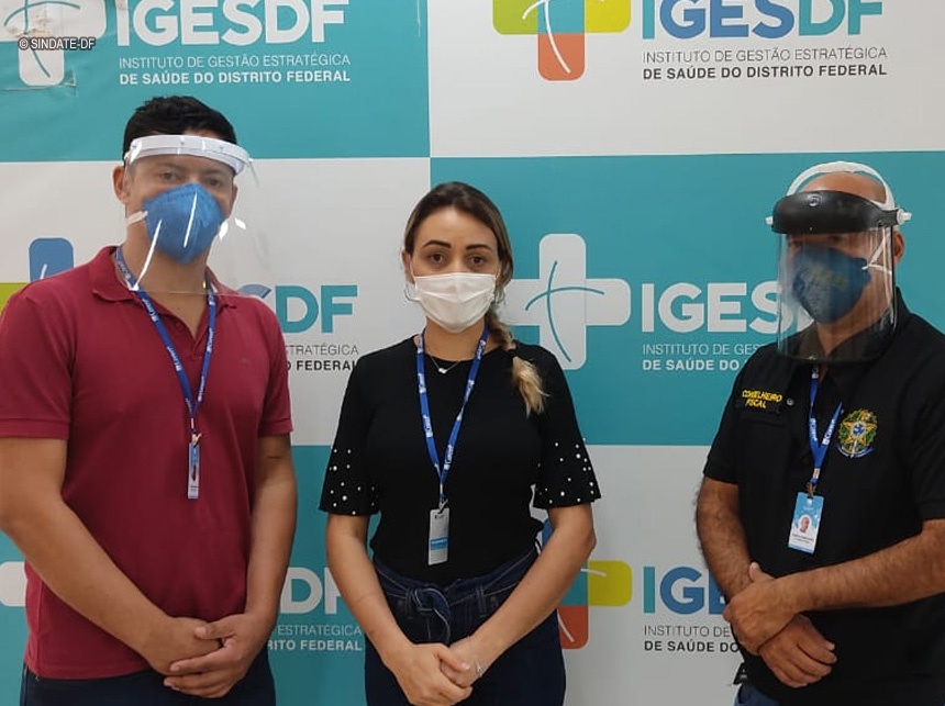 Em visita realizada junto com o COREN-DF, Sindate comprova colapso em PS e UTI Covid de HRSM