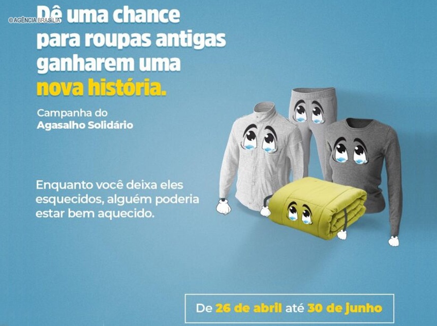 Começa a Campanha do Agasalho Solidário 2021 no DF