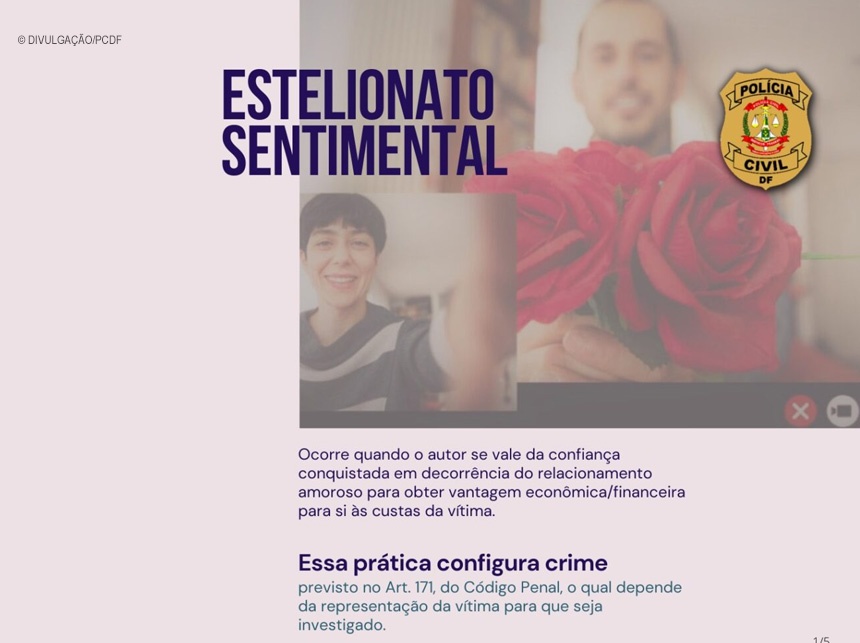 Polícia Civil do DF lança cartilha sobre o estelionato amoroso