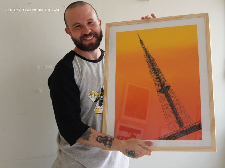 Serígrafo de Brasília promove exposição online com releituras da Capital