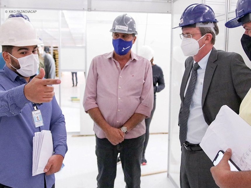 Ministério Público do DF visita obras dos hospitais de campanha