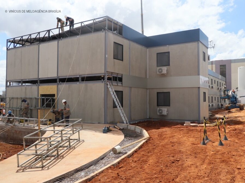 Hospital acoplado de Samambaia está 80% concluído