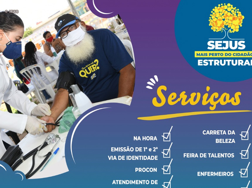 Sejus leva programa social do governo Ibaneis até a Estrutural