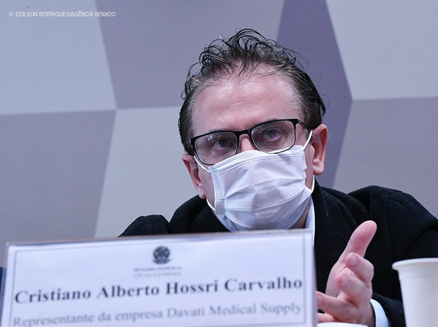 Cristiano Carvalho, da Davati, entrega à CPI conversas com servidores da Saúde e vendedores de vacina