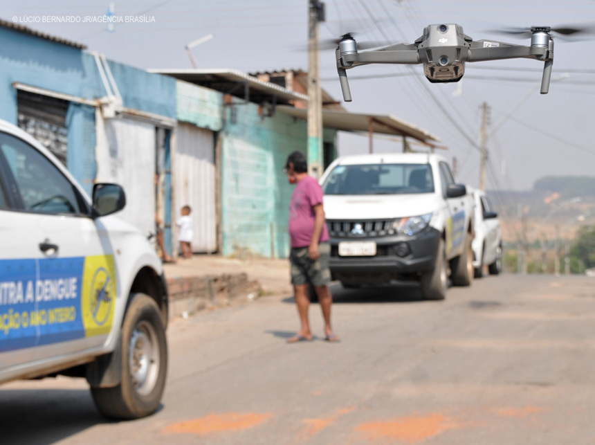 Câmeras aéreas reforçam o combate a dengue no DF