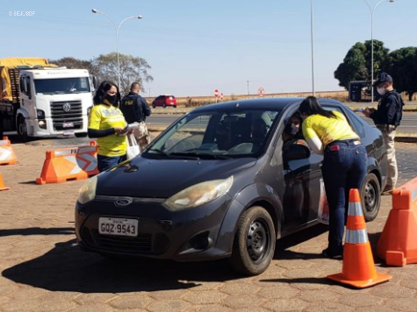 Secretaria de Justiça realiza ações educativas em parceria com o Detran-DF quarta-feira (13)