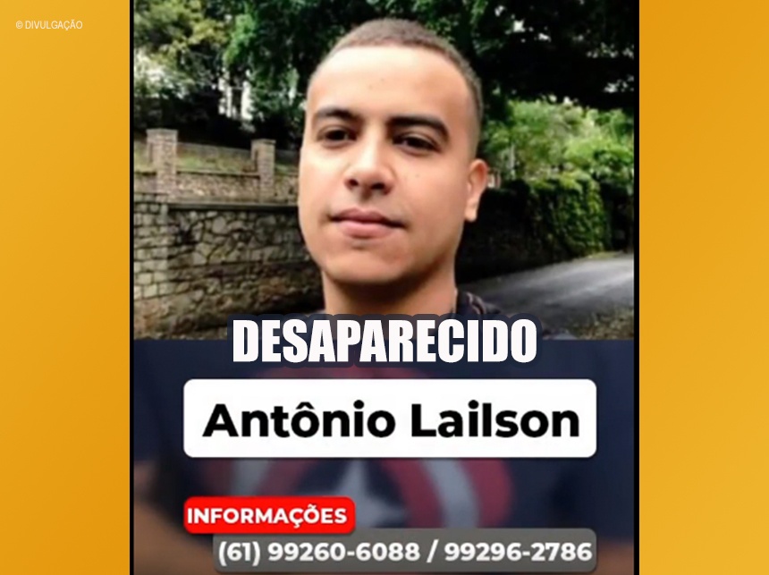 Jorge Vianna pede ajuda para localizar servidor do HRAN, estudante de medicina, desaparecido