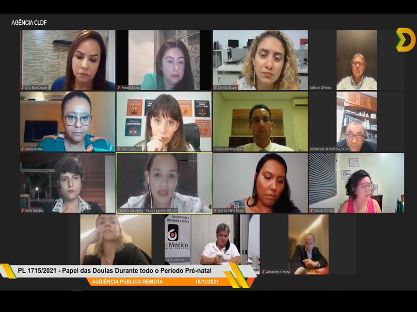 Presença de doulas em maternidades é discutida em audiência pública na CLDF