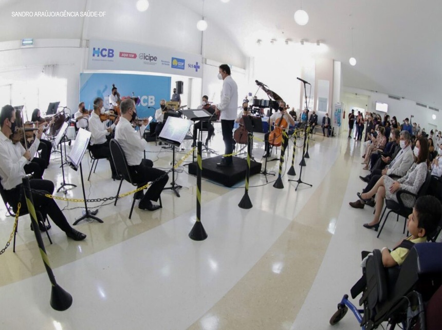 Saúde do DF comemora 10 anos do Hospital da Criança com apresentação da Orquestra Sinfônica
