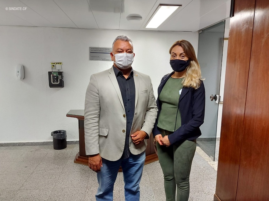 Diretores do Sindate debatem PL do piso salarial da Enfermagem, no Senado Federal