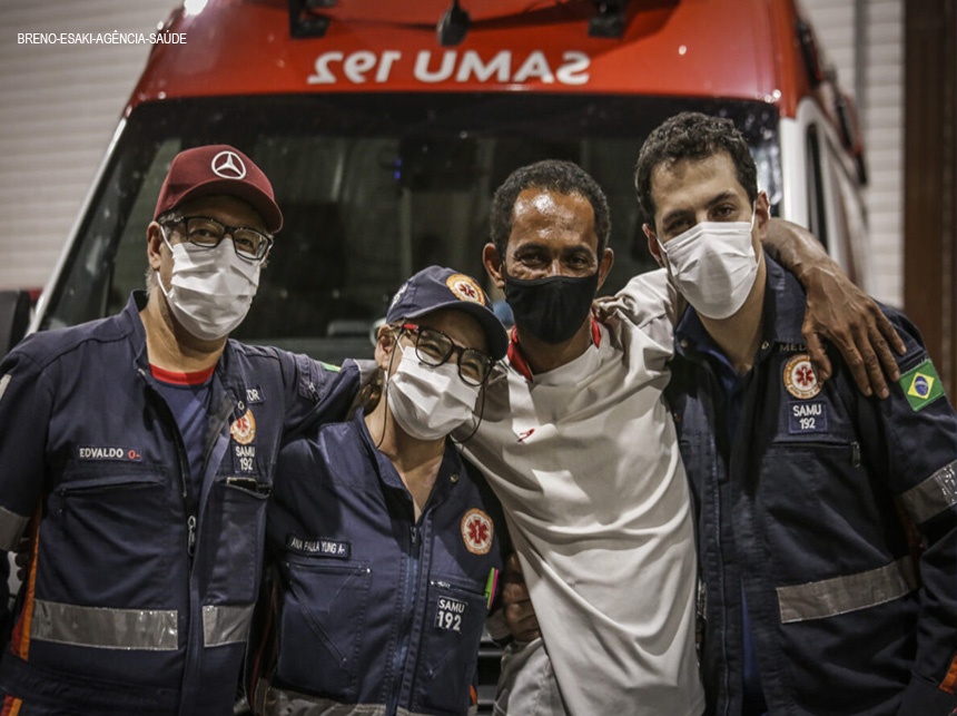 Paciente reencontra equipe do Samu que salvou sua vida