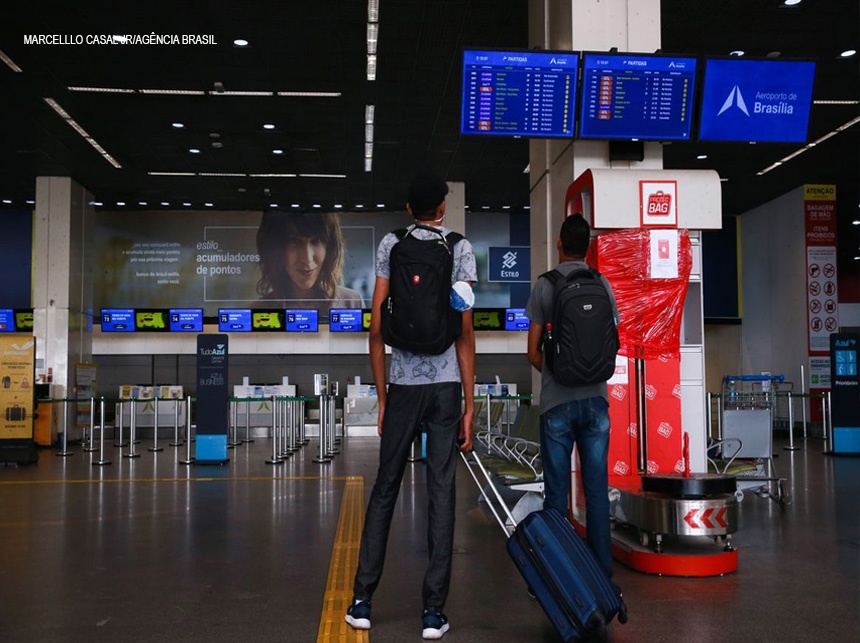 Covid-19: ministro anuncia proibição de voos oriundos de seis países