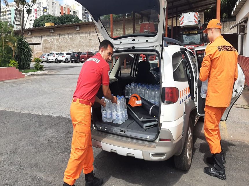 Militares do GDF fazem campanha de arrecadação de donativos para ajudar vítimas das chuvas