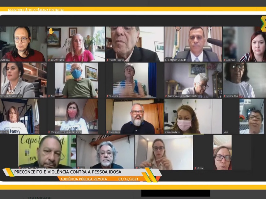 Em audiência pública na CLDF, idosos reivindicam visibilidade e enfrentamento ao preconceito