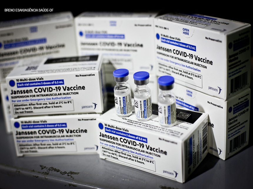 Dose de reforço para quem tomou a vacina da Janssen no DF começa nesta sexta-feira (10)
