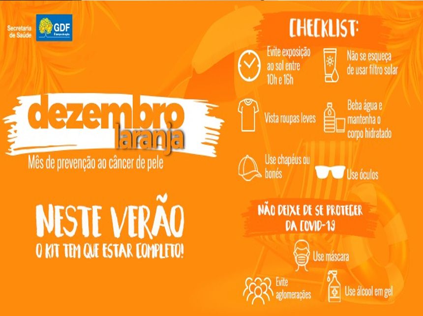 Campanha Dezembro Laranja reforça prevenção contra o câncer de pele