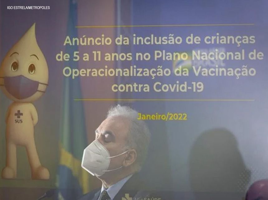 Saúde distribui vacinas para crianças a partir de 14 de janeiro