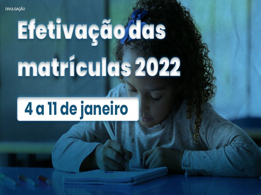 Confirmação de matrícula na rede pública começa nesta terça-feira (4)