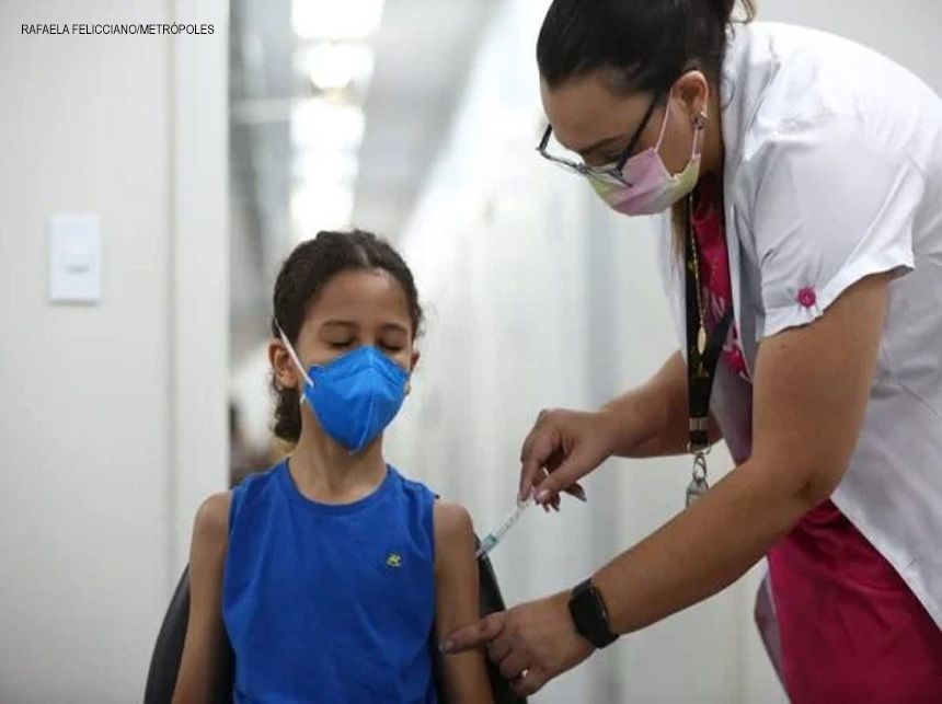 DF começa a vacinar crianças de 6 e 7 anos contra a covid-19