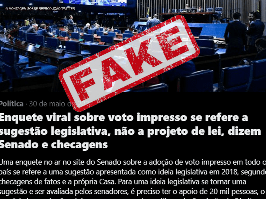É falso que Rodrigo Pacheco acatou projeto do “voto auditável”