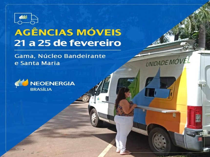 Neoenergia leva agência móvel a três regiões do DF até sexta-feira (25)