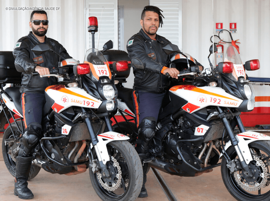 Motocicletas garantem agilidade em atendimento pré-hospitalar